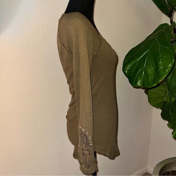 Free People Olive Long Sleeve Top - Picture 5 of 15